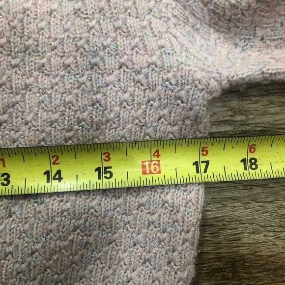 Marc Jacobs Pink Wool Cardigan Cropped Pearl Sz M - Picture 7 of 11